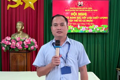 Hội nghị Kiểm điểm và đánh giá, xếp loại chất lượng tập thể và cá nhân của Chi bộ Trường THPT Chuyên Nguyễn Chí Thanh năm 2025