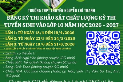 BẢNG ĐIỂM THI KHẢO SÁT VÀO LỚP 10 ĐỢT I